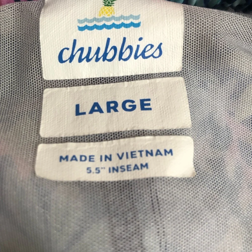 New: Chubbies 5.5 Inseam Swim Trunks. Size Large